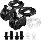 CWKJ submersible water pump showing the adjustable flow control knob