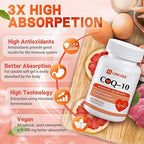 Omogs CoQ10 400mg Softgels side view packaging