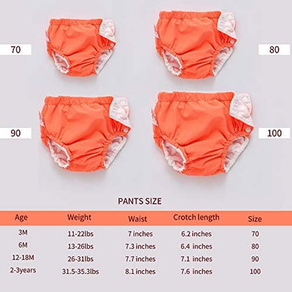 Top view of Ijnuhb reusable swim diapers flat lay