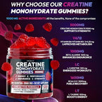 Chewable pre-workout fitness supplement gummies texture and raspberry flavor