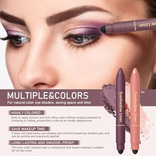Swatch of waterproof 2-in-1 shadow liner on hand
