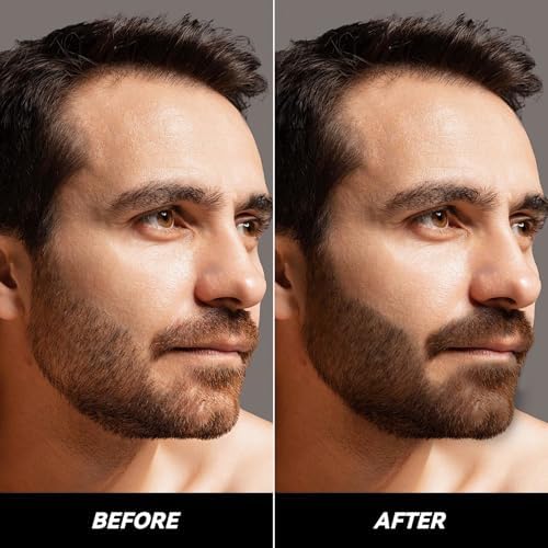 Men using Kgajsgh touch-up stick on beard