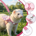 YBEATY hamster leash and vest set on white background
