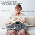 Ergonomic lactation pillow for new moms