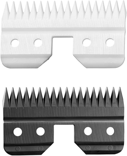 Side view showing the thickness and universal fit structure of the ceramic cutter