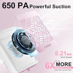 Cordless nail dust collector with reusable filter detail