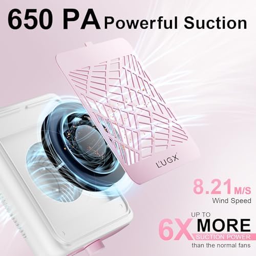 Cordless nail dust collector with reusable filter detail
