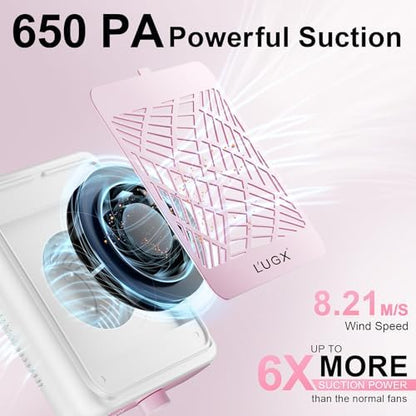 Cordless nail dust collector with reusable filter detail