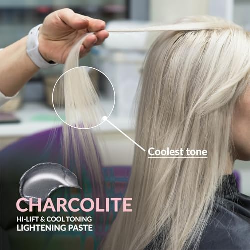 Authentic USA imported Difiaba Charcolite hair lightener powder displayed cleanly for e commerce retail