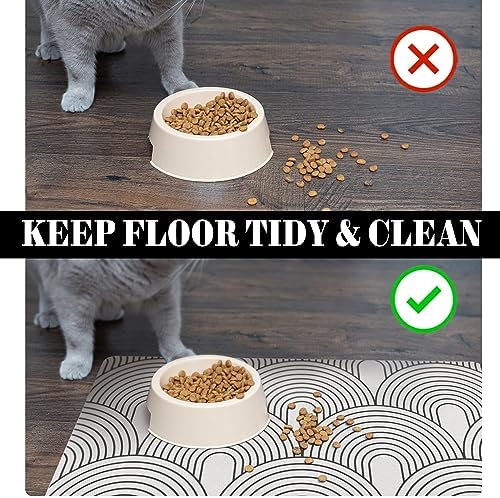 Ayiashiab pet feeding mat being wiped with damp cloth