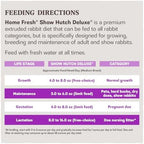 Show rabbit displaying excellent physical condition after being fed Blue Seal complete nutrition.