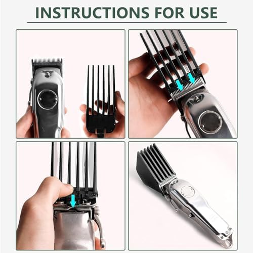 CR8GR8 mega hair guide attachments displaying the full length range from 1.25 to 3 inches