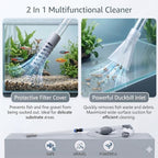 Arepk small fish tank cleaner positioned for gravel vacuuming.
