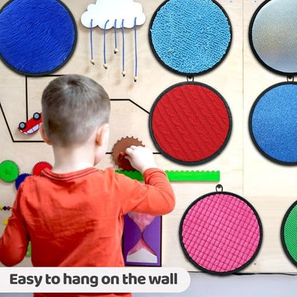 Keculf toddler learning classroom supplies set showcasing its lightweight design and machine washable material properties.