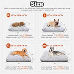 Dog Beds Large Sized Dog, Washable Durable Pet Bed, Deluxe Plush Soft & Comfortable Dog Crate Bed Pad for Large, Jumbo, Medium, Small Dogs Breeds, 35"X 23"-XL, Light Gray - Image 6