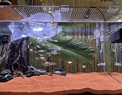 Awxzom red sand in a fish tank setup