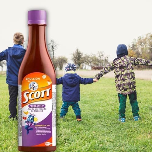 Emulsion de Scott 180ml bottle nutritional facts and ingredient label