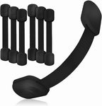 Baby Proof Me 3M adhesive child safety strap locks front view pack of six white latches