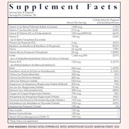 FullWell Women's Prenatal Multivitamin pregnancy support branding