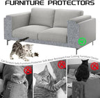 Durable cat scratch guard protecting a wooden wall corner from pet claw damage.