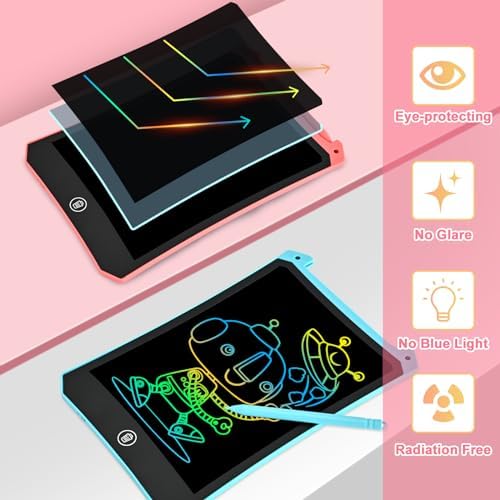 Child using Cimetech electronic drawing pad with stylus