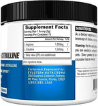 Side profile of EVL nitric oxide booster bottle highlighting key ingredients