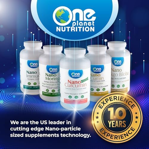 One Planet Nutrition Nano Gotu Kola premium vegan non GMO and gluten free certification stamps on bottle