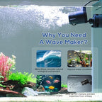 Hygger submersible powerhead operating inside a freshwater fish tank showing natural water current generation.