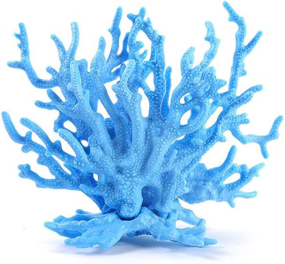 WEKVLPTH artificial aquarium coral ornament front view blue fish tank decoration