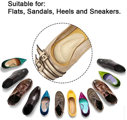 Orthotic shoe inserts for plantar fasciitis support 2 pairs pack