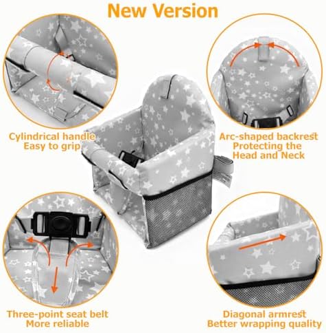 Adjustable safety harness straps on Hooetoon seat protector