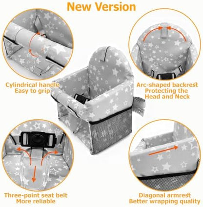 Adjustable safety harness straps on Hooetoon seat protector