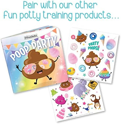Colorful confetti for bathroom potty training