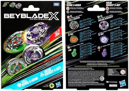 Beyblade X dual pack retail packaging for kids