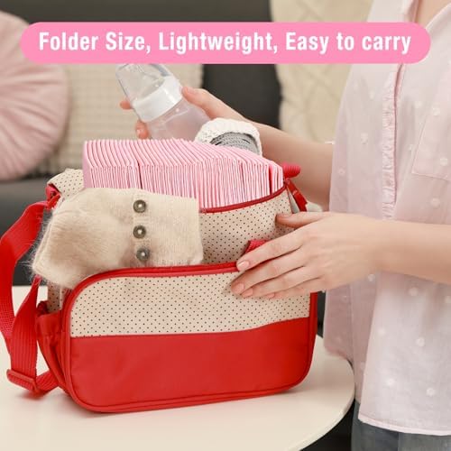 Underpad in use on a changing table during baby care routine