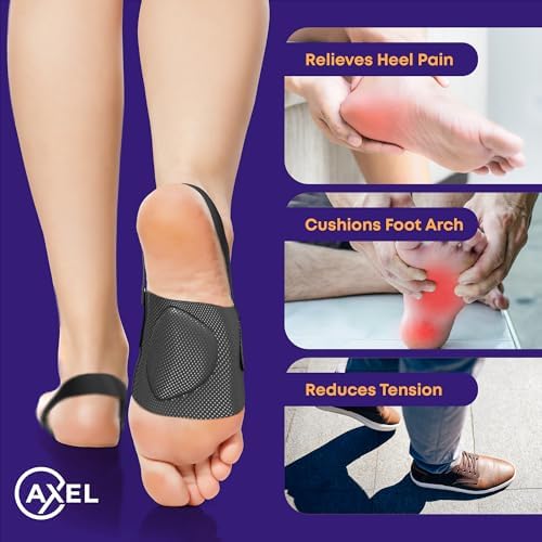 Breathable neoprene material detail of Axel USA wearable arch support brace.