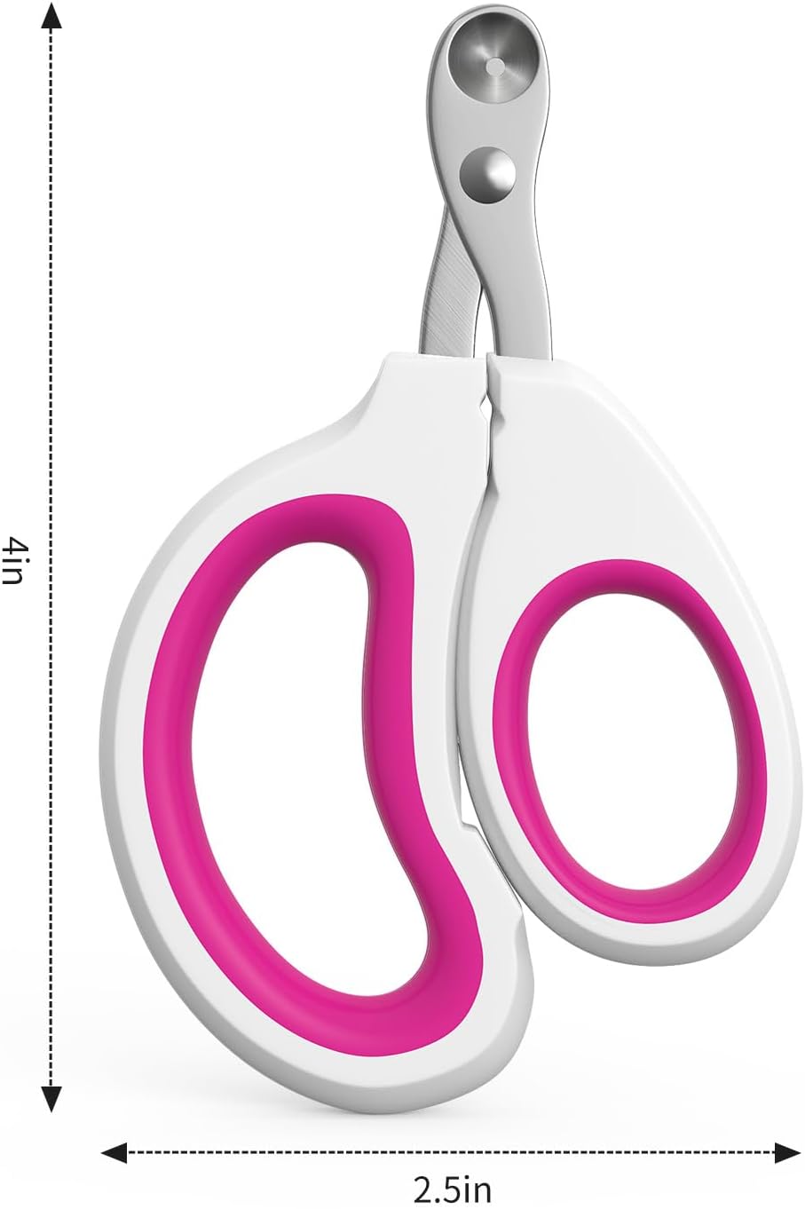 Compact kitten nail trimmer showcasing scissor style handles