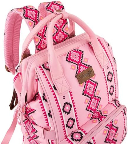 Close up view of the front insulated pockets inside the Montana West baby travel bag.