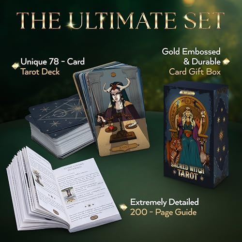 Detailed view of hand-drawn illustrations on Wyspell tarot cards