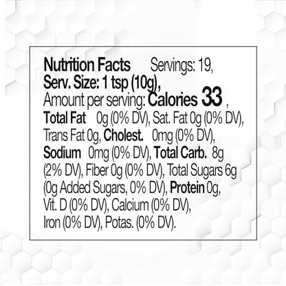 BEE And YOU Propolis Honey Mix for children nutritional facts label display