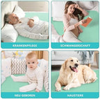 Stack of four Bunlitent washable incontinence bed pads