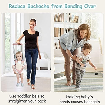 Parent using Ocanoiy walking assistant for toddler