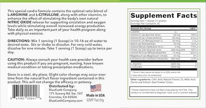 BlueEarth Company heart health supplement product packaging
