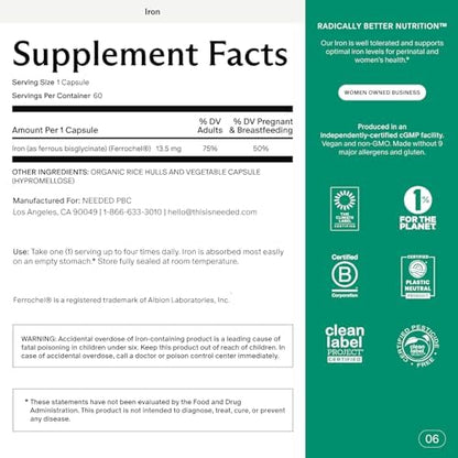 Authentic Needed Prenatal Iron supplement for postpartum support