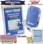 Wet-Stop reusable waterproof bed pad with side wings for mattress protection.