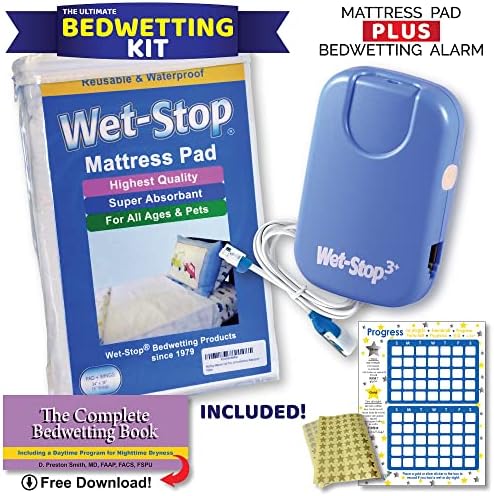 Wet-Stop reusable waterproof bed pad with side wings for mattress protection.