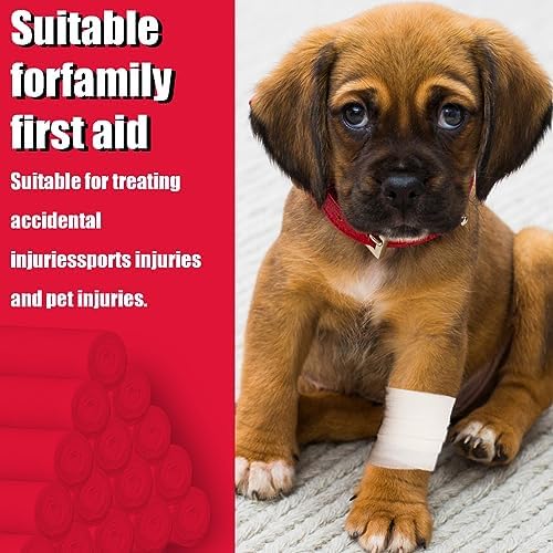 Velcro strap closure detail on stretchable gauze bandage