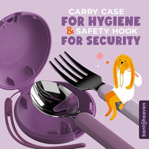 Bentoheaven reusable travel cutlery in storage case