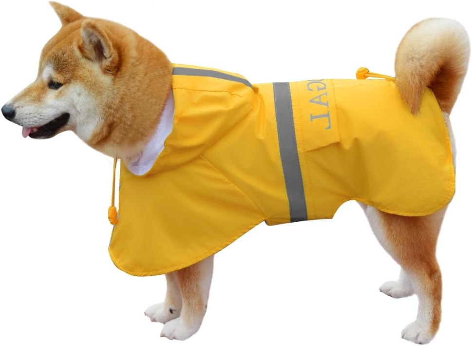 Pet Large Dog Raincoat Apparel Poncho Waterproof for Medium Large Sized for Dog Raincoat Clothes Jacket,Dog Rain Jacket (Red,4XL) - Image 14