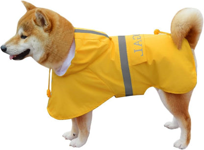 Pet Large Dog Raincoat Apparel Poncho Waterproof for Medium Large Sized for Dog Raincoat Clothes Jacket,Dog Rain Jacket (Red,4XL) - Image 14